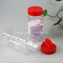 500 ml clara Pet Condiment Jar com Red Screw Cap (PPC-PSB-78)